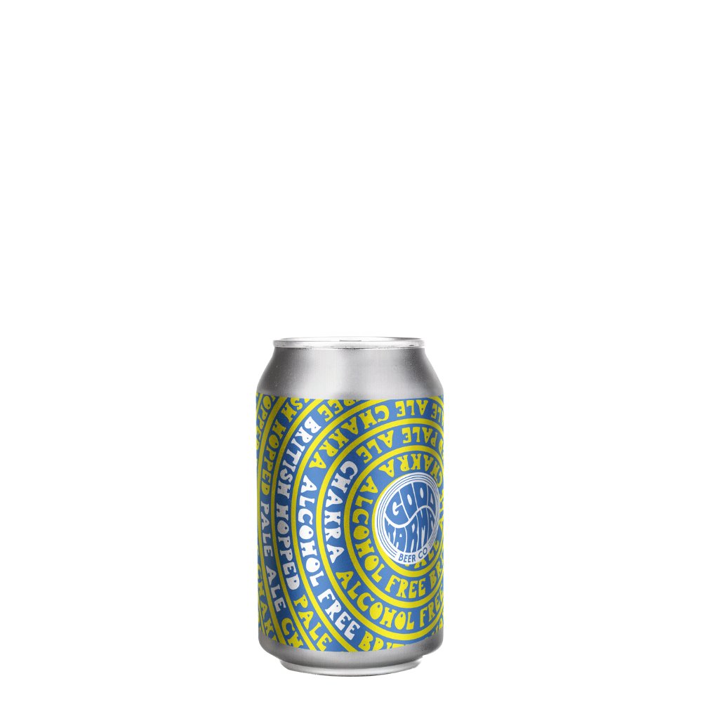 Eine Dose alkoholfreies Chakra Pale Ale. Aus England von der Brauerei Good Karma Beer Co.