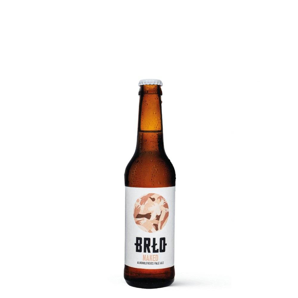 Eine Flasche Naked Alkoholfrei Pale Ale von BRLO Craft Beer aus Berlin.