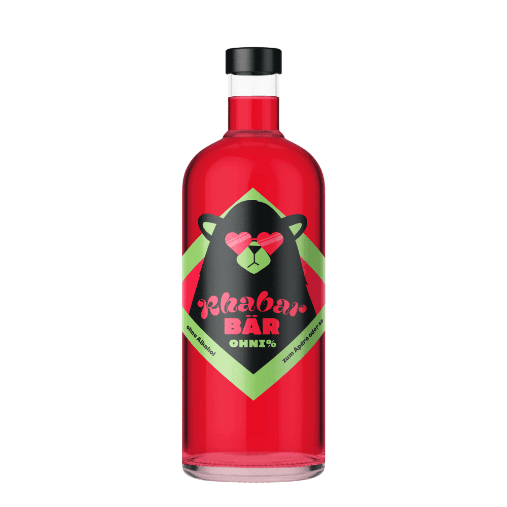 RHABARBÄR Apéritiv Ohni (0%) - Alternative zu Aperitif - undrunk RHABARBÄR