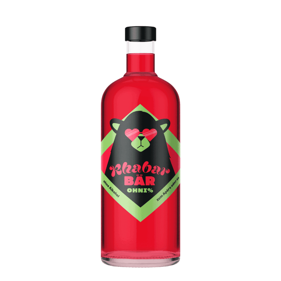 RHABARBÄR Apéritiv Ohni (0%) - Alternative zu Aperitif - undrunk RHABARBÄR