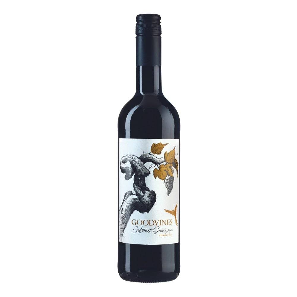 GOODVINES Cabernet Sauvignon alkoholfrei, vollmundiger Rotwein ohne Alkohol mit ausgewogenen Tanninen, ideal für Genussmomente.