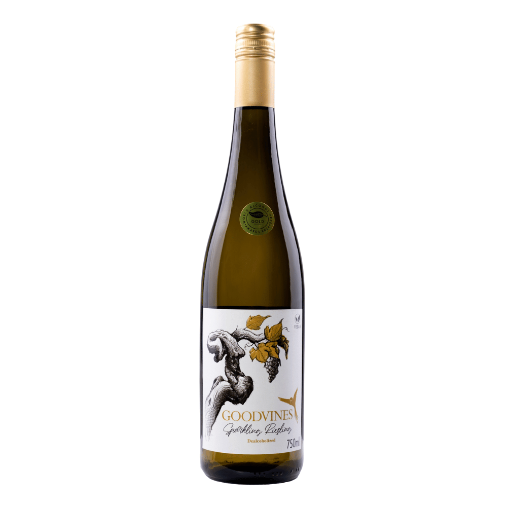 GOODVINES prickelnder Riesling alkoholfrei - undrunk GOODVINES