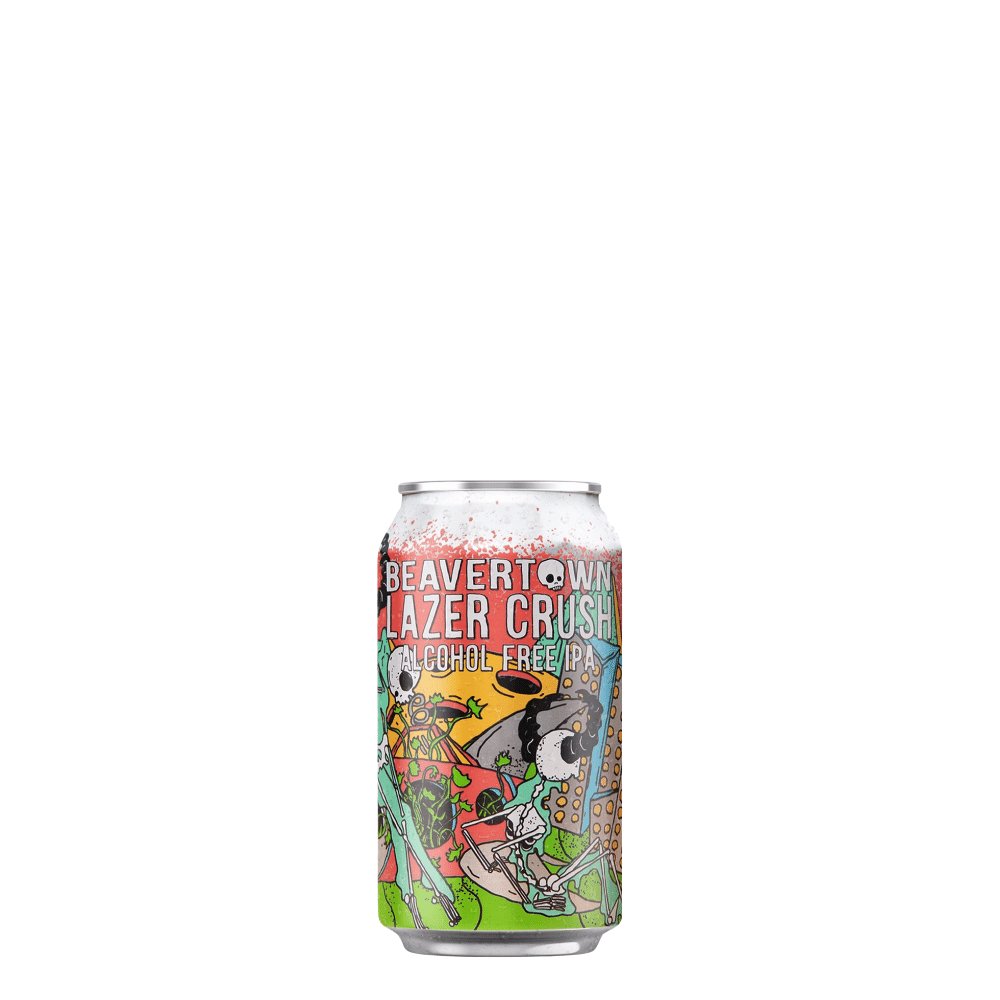 Eine Dose Lazer Crush Alcoholfree IPA von Beavertown Brewery.