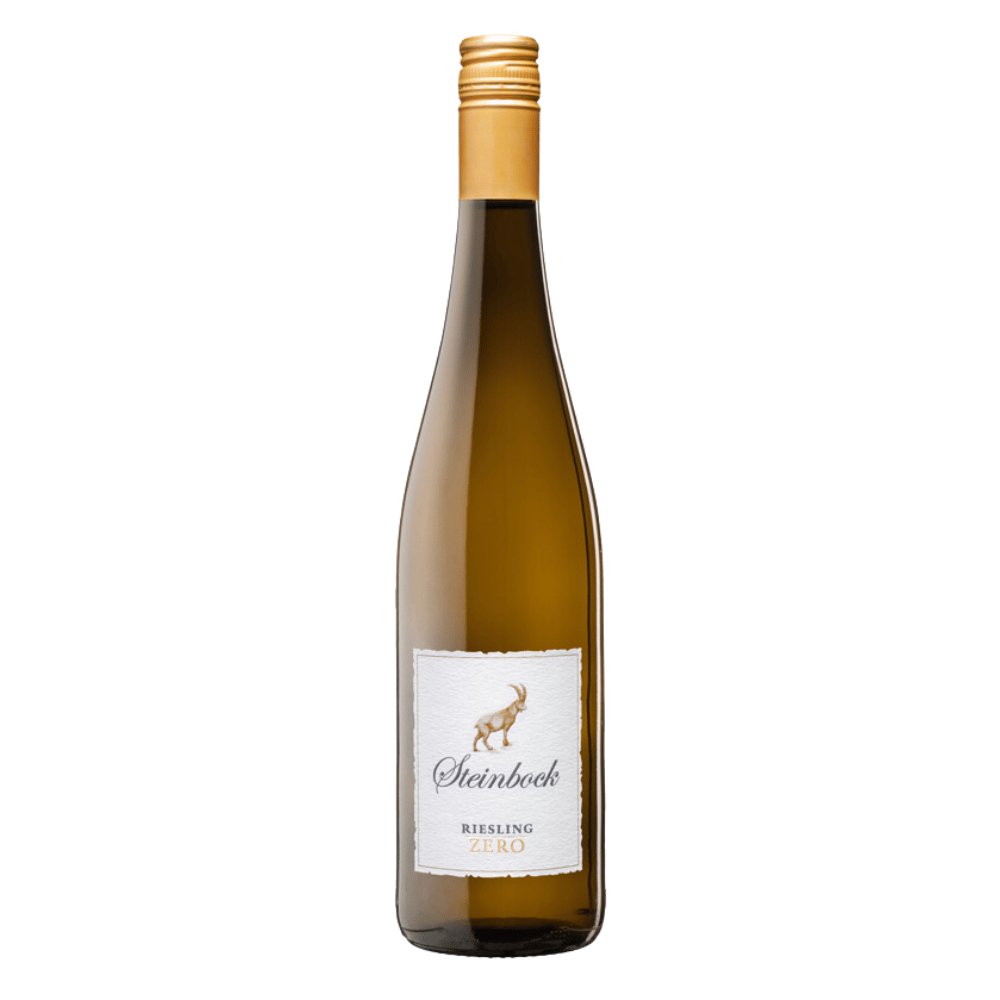 Dr. Fischer Riesling Zero Weißwein aus der Mosel-Saar-Region mit goldener Schraubkappe. Alkoholfreier Genuss für besondere Anlässe.